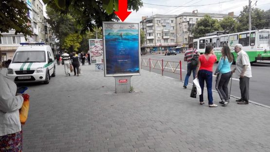 Фото рекламной плоскости по адресу Каменецкая ул., возле филармонии