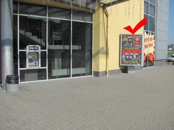 Фото рекламної площини за адресою пр.Червоної Калини 62, ТЦ ВАМ, м.2 лівий Фото рекламної площини за адресою пр.Червоної Калини 62, ТЦ ВАМ, м.2 лівий