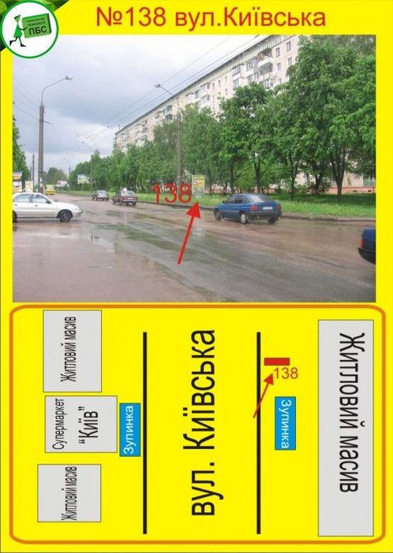 Фото рекламної площини за адресою Київська,7