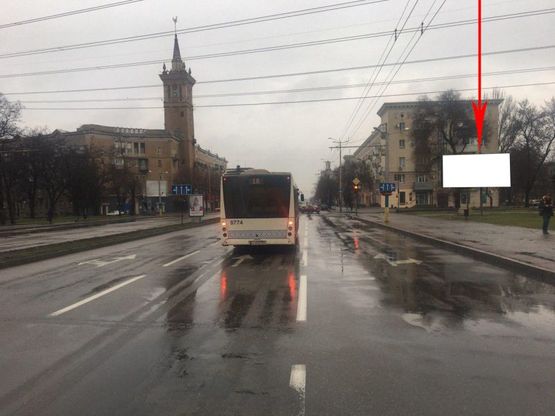 Фото рекламної площини за адресою Zp002A,Соборний просп. - Верхня вул. Фото рекламної площини за адресою Zp002A,Соборний просп. - Верхня вул.
