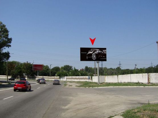 Фото рекламной плоскости по адресу m027A,вул. Космічна, 30, АЗС Sentosa Oil