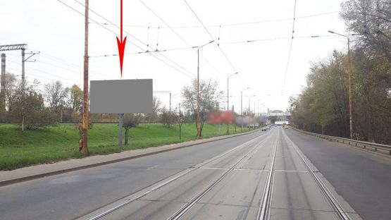 Фото рекламной плоскости по адресу s130B,заїзд на Амурський міст з Лівого берега