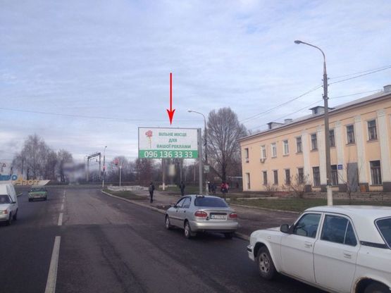Фото рекламної площини за адресою дз27А,просп. Конституції, в районі поліклініки