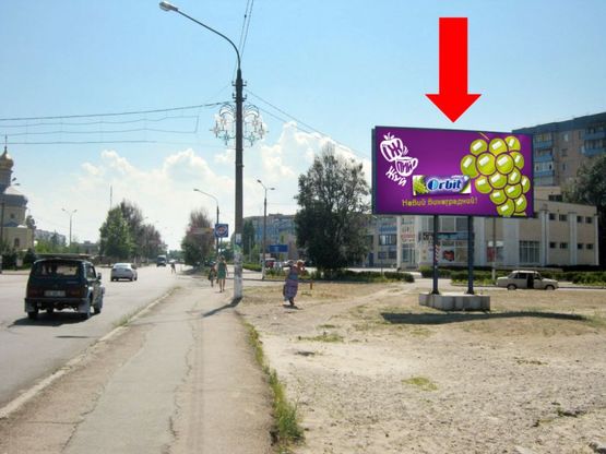 Фото рекламної площини за адресою дз66А,вул. 40-років Перемоги (біля л/б моста)