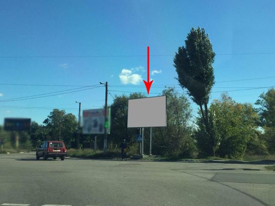 Фото рекламной плоскости по адресу дз79А,перехрестя пр. Перемоги з поворотом на с. Курилівка (2), біля світлофора
