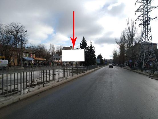 Фото рекламной плоскости по адресу Нп23А1,просп.Електрометалургів, навпроти зупинки, напрямок руху в центр