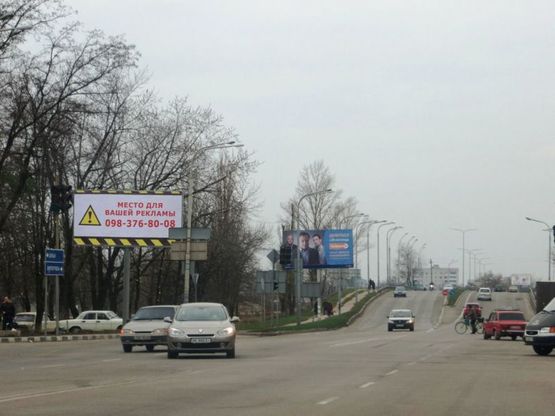 Фото рекламної площини за адресою Пв03Б,вул. Дніпровська - вул.Полтавська, біля світлофора