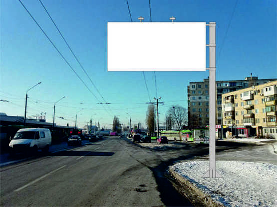 Фото рекламной плоскости по адресу Героев Сталинграда, 161 Фото рекламной плоскости по адресу Героев Сталинграда, 161