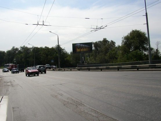 Фото рекламної площини за адресою вул.Б.Хмельницького — виїзд на ДніпроГЄС, напрямок в центр, ст.А