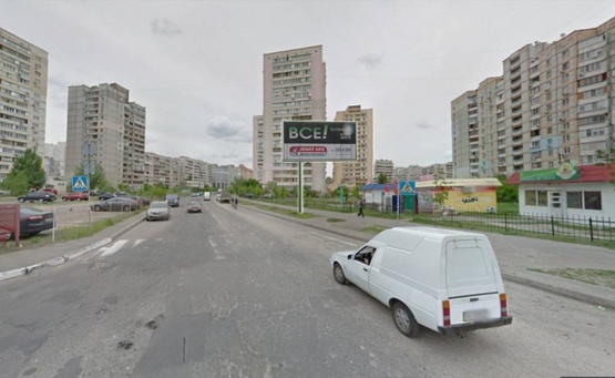 Фото рекламной плоскости по адресу Руденко Лариси  / Соломії Крушельницької, рух до проспекту Миколи Бажана