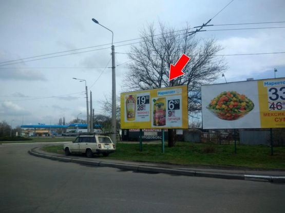 Фото рекламной плоскости по адресу пр. Лесі Українки (пр. 50 років Жовтня), пр. Полтавський