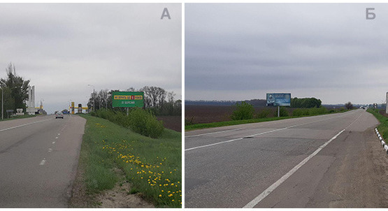 Фото рекламної площини за адресою Граница Киевской/ Черкаской области, Золотоношский р-н Фото рекламної площини за адресою Граница Киевской/ Черкаской области, Золотоношский р-н