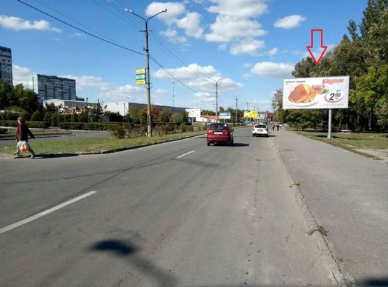 Фото рекламної площини за адресою вул. Комунарівська (Юрія Кондратюка), 8 Фото рекламної площини за адресою вул. Комунарівська (Юрія Кондратюка), 8