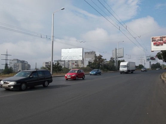 Фото рекламной плоскости по адресу Грушевского Мих. напротив №2а В