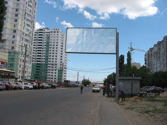 Фото рекламной плоскости по адресу Бочарова №65/69 А Фото рекламной плоскости по адресу Бочарова №65/69 А