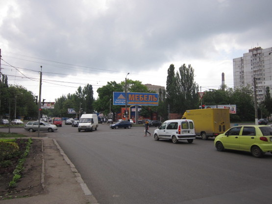 Фото рекламной плоскости по адресу Заболотного угол Добровольского пр-т №98-б А Фото рекламной плоскости по адресу Заболотного угол Добровольского пр-т №98-б А