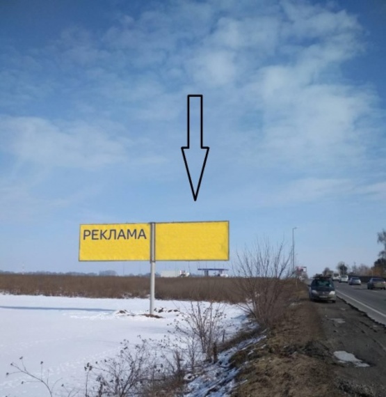 Фото рекламної площини за адресою Кольцевая Бровары - Борисполь, АЗС ТНК в направление Борисполя, правая