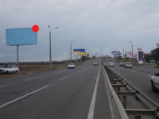 Фото рекламної площини за адресою 7 км Овидиопольской дороги (направление в город, Эпицентр)