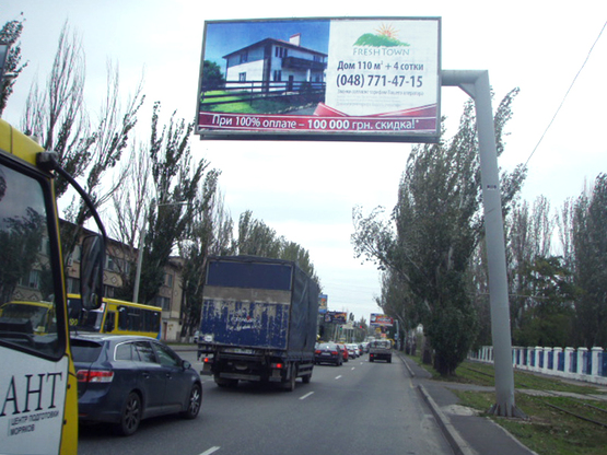 Фото рекламной плоскости по адресу Николаевская дор-з-д "Продмаш"*** (Гусак)