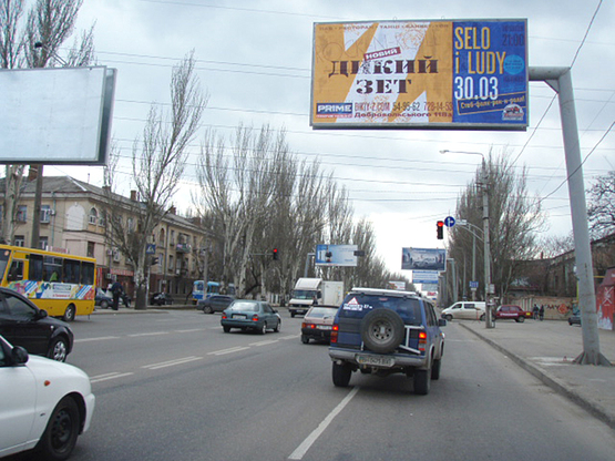 Фото рекламної площини за адресою Николаевская дор-пляж Лузановка (Гусак)