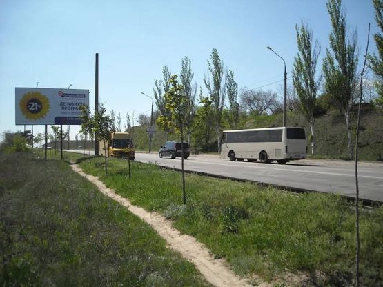 Фото рекламной плоскости по адресу 040_Запорожье_Заднепровская / пр. Инженера Преображенского, выезд с моста Преображенского Фото рекламной плоскости по адресу 040_Запорожье_Заднепровская / пр. Инженера Преображенского, выезд с моста Преображенского