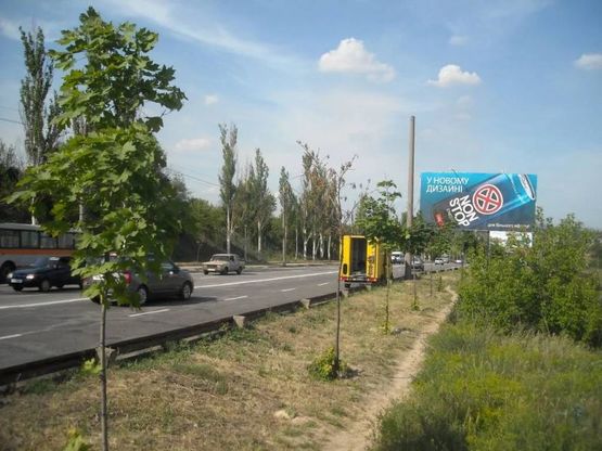 Фото рекламной плоскости по адресу 041_Запорожье_Заднепровская / пр. Инженера Преображенского, въезд на мост Преображенского