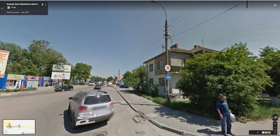 Фото рекламної площини за адресою пр. Грушевського, перед кільцем 2-хповерх, верх (напрям в центр)