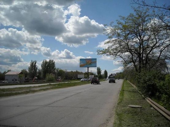 Фото рекламної площини за адресою 126_Запорожье_ул.Тиражная 80м от торгбазы -выезд из города