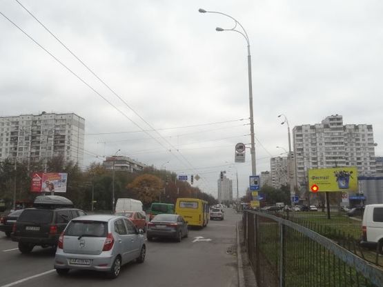 Фото рекламної площини за адресою Пoлярная ул. - Бережанская ул.  oт пл. Шевченка