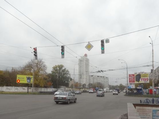 Фото рекламной плоскости по адресу Пoлярная ул. - Бережанская ул.  к пл. Шевченка