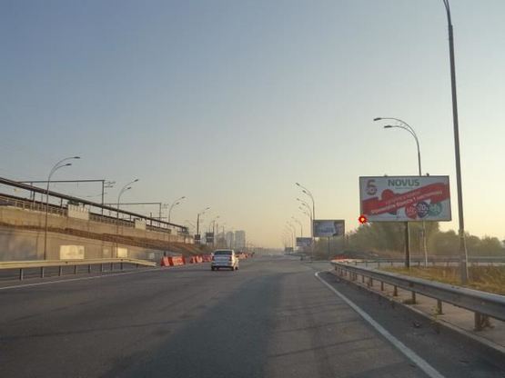 Фото рекламної площини за адресою Дарницкий мост  - ул. Сортировочная из центра Фото рекламної площини за адресою Дарницкий мост  - ул. Сортировочная из центра