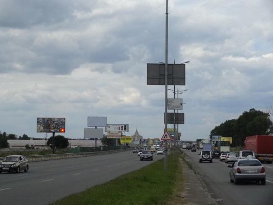 Фото рекламной плоскости по адресу Б. Окружная , Жулянский мост в сторону пр. Победы
