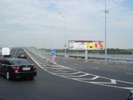 Фото рекламної площини за адресою Набережное шоссе, 25 (М)"Днепр" (100м от съезда с моста Метро в центр, перед эстакадой) Фото рекламної площини за адресою Набережное шоссе, 25 (М)"Днепр" (100м от съезда с моста Метро в центр, перед эстакадой)