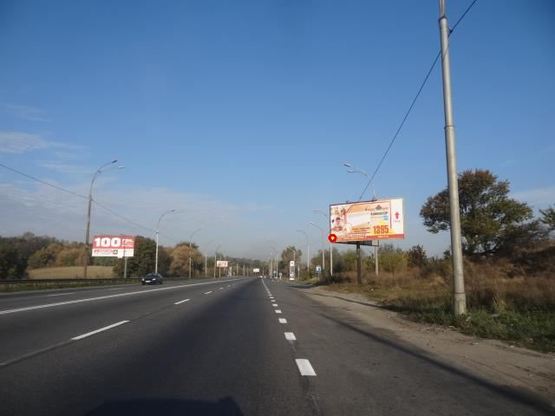 Фото рекламной плоскости по адресу Заболотного ул., 100м до АЗС в напр. к Одесской пл.