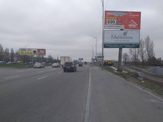 Фото рекламної площини за адресою Окружная, Зодчих 30 - 3 напротив ВЕРХНИЙ