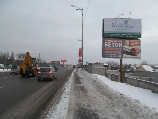 Фото рекламної площини за адресою Окружная, Зодчих 30 - 4 напротив ВЕРХНИЙ