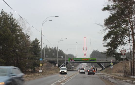 Фото рекламної площини за адресою Р 69 Траса Київ - Вишгород  - вул. Дніпровська, велика транспортна розв'язка в напрямку м. Вишгород