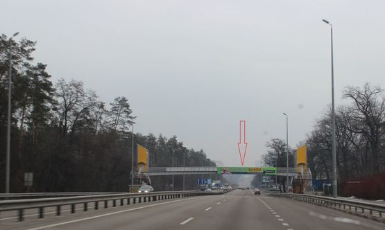 Фото рекламної площини за адресою Брест - Литовська шосе, 4А. Другий від Києва, зупинка та  ресторан "Пролісок", 100м. реторан "Ярославів Двір", напрямок  в Київ