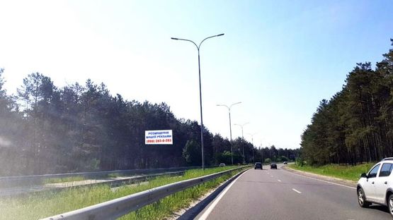 Фото рекламной плоскости по адресу Трасса Р-69, 350 м. от дорожного знака "Вышгород" в направлении трассы Р-02 (с. Новые Петровцы)