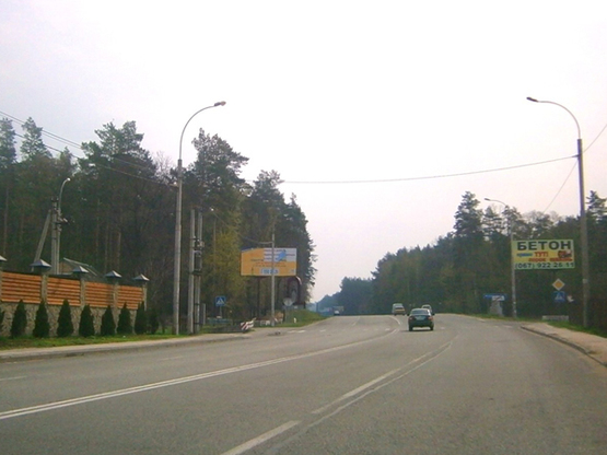 Фото рекламной плоскости по адресу пгт. Романовка, выезд на Ирпенскую трассу (на Киев)