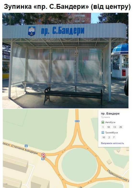 Фото рекламной плоскости по адресу пр. С.Бандери(від центру) / Східний