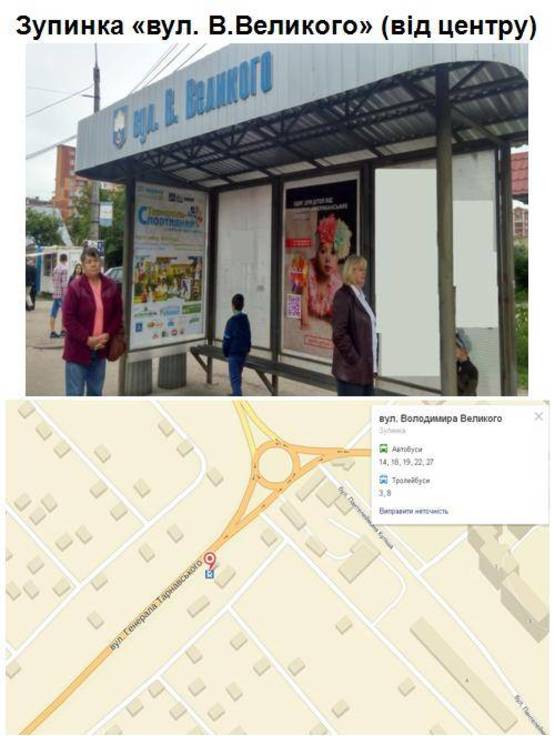 Фото рекламної площини за адресою вул. В.Великого(від центру) / Сонячний
