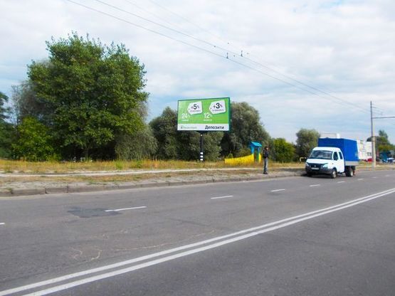 Фото рекламной плоскости по адресу Героев Крут ул., р-н м-на «ЭКОМАРКЕТ»