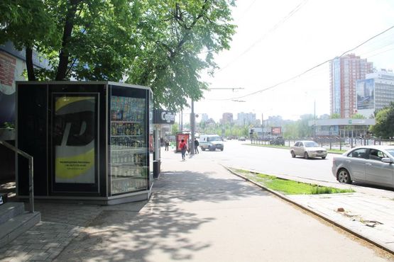 Фото рекламной плоскости по адресу пр. Науки, 46, ст.м. Ботанический сад, ТЦ Лето Фото рекламной плоскости по адресу пр. Науки, 46, ст.м. Ботанический сад, ТЦ Лето