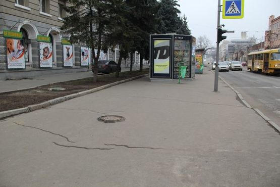 Фото рекламної площини за адресою пр. Московский, 91, остановка ул. Никитина Фото рекламної площини за адресою пр. Московский, 91, остановка ул. Никитина