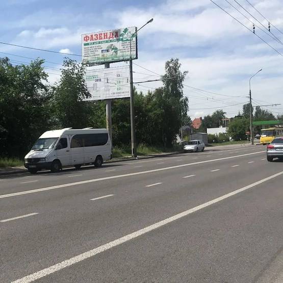 Фото рекламної площини за адресою вул. Кн. Володимира перехрестя з вул.Шевченко  (напрямок в центр) + ПОКЛЕЙКА З ВИШКИ/Б1 низ