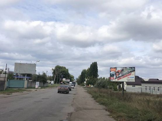 Фото рекламной плоскости по адресу вул.-Таращанська (біля МФ "Модерн, напрямок в місто)    сторона А