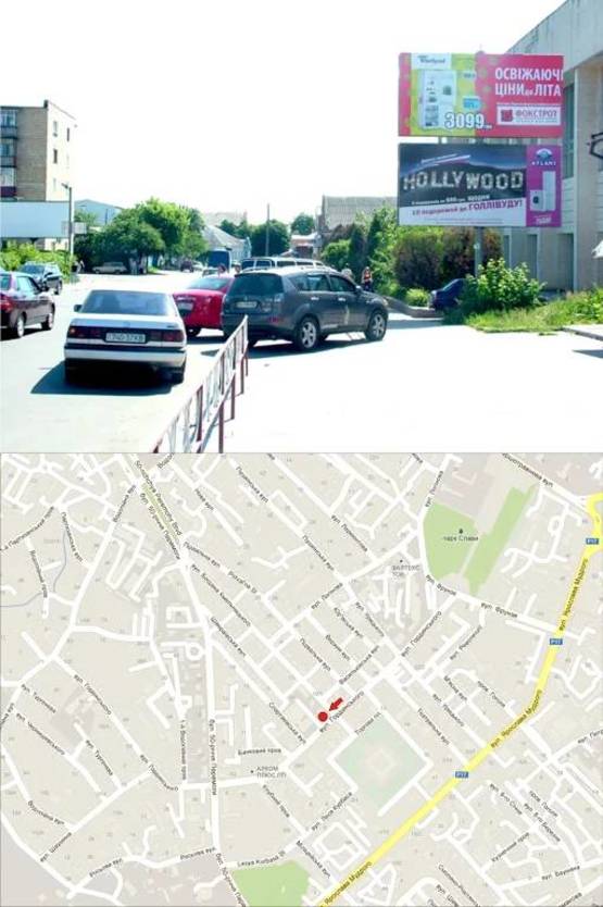 Фото рекламної площини за адресою вул. Героїв Небесної Сотні, 46 (спорт школа №1), центр міста/А(низ)