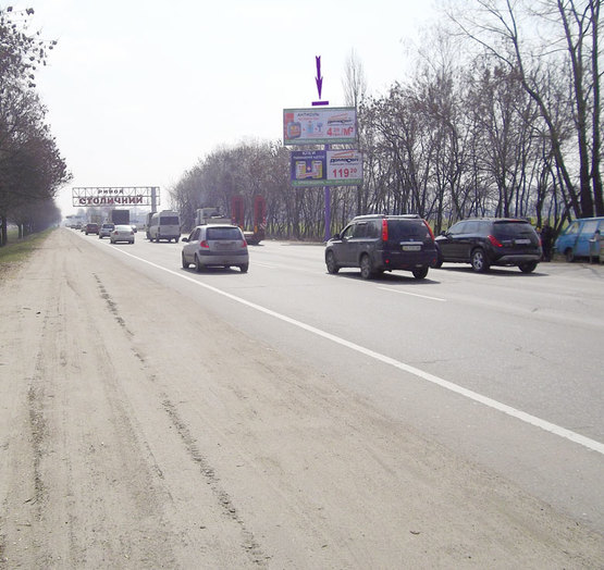 Фото рекламної площини за адресою Кільцева дорога, 200 м до в’їзду на ринок "Столичний" (верхня пл.)