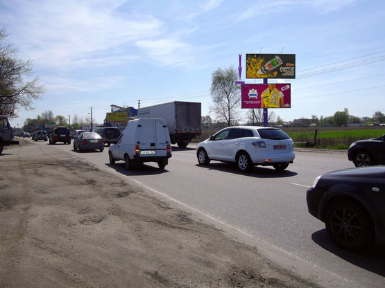 Фото рекламної площини за адресою Кільцева дорога, 200 м до готелю "Нотеl", навпроти ринку а\з "Жуляни"(нижня пл.)